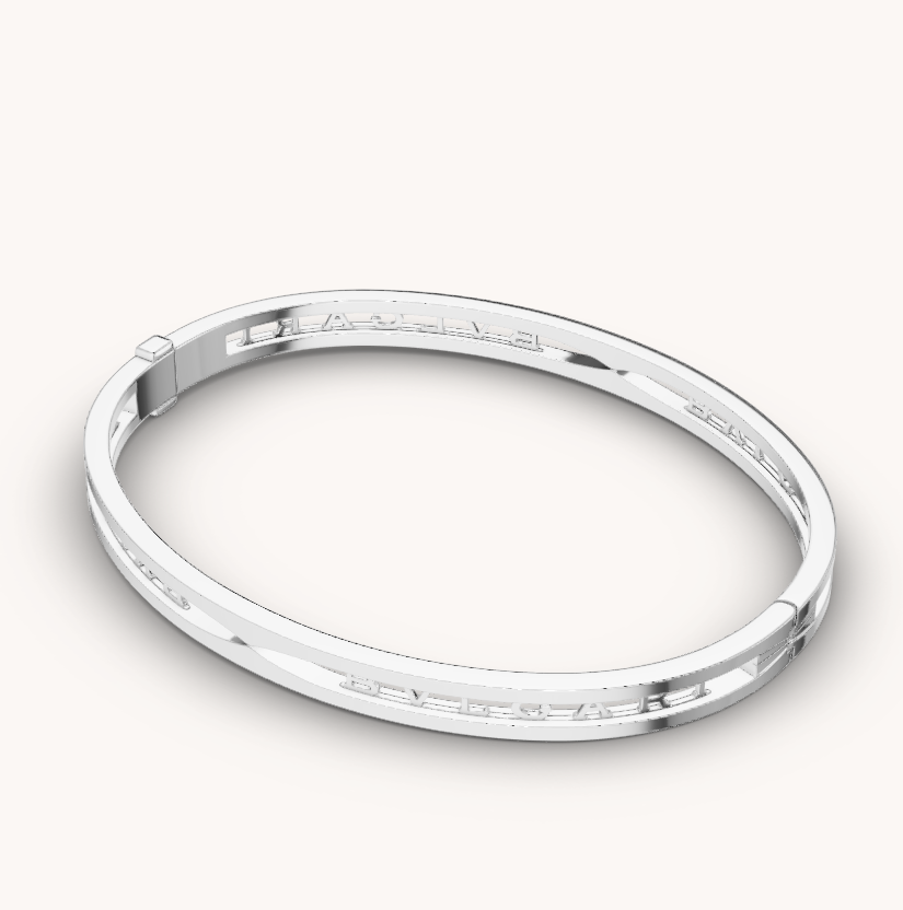 [Vellora-Opalyn]ZERO 1 SPIRAL LOGO SILVER BRACELET