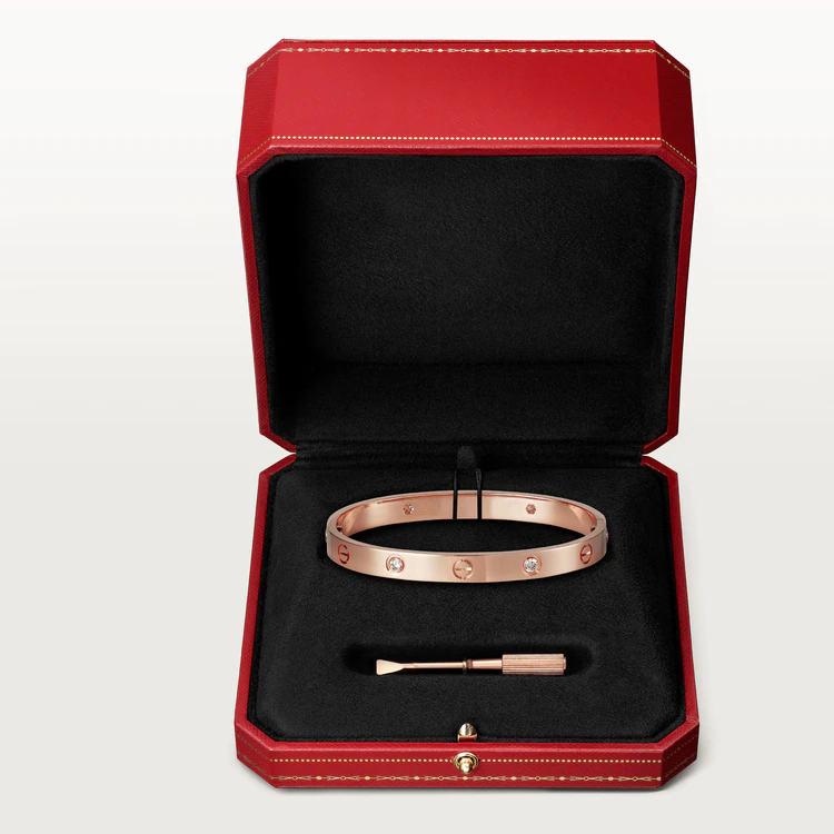 [Vellora-Opalyn]LOVE BRACELET 6.1MM 4 DIAMONDS