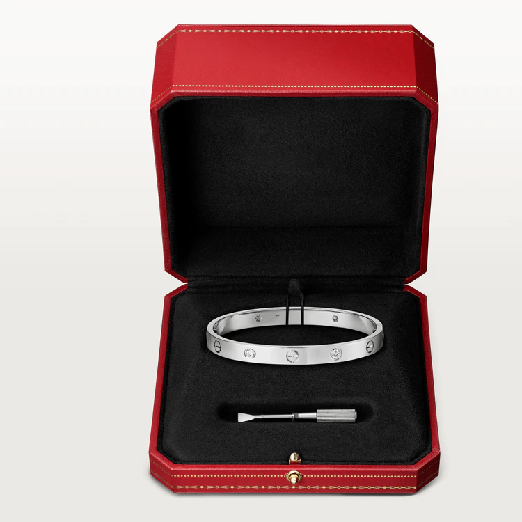 [Vellora-Opalyn]LOVE BRACELET 6.1MM 4 DIAMONDS