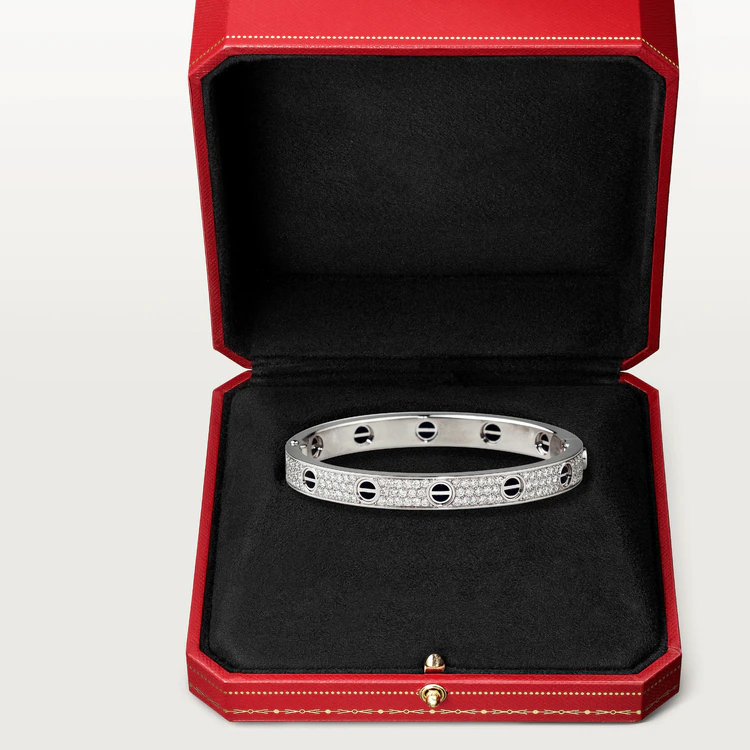 [Vellora-Opalyn]LOVE BRACELET 6.1MM DIAMOND-PAVED CERAMIC