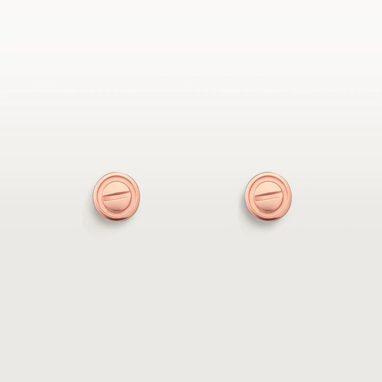 [Vellora-Opalyn]LOVE EARRINGS PINK GOLD 10MM