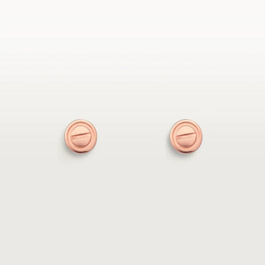 [Vellora-Opalyn]LOVE EARRINGS PINK GOLD 10MM