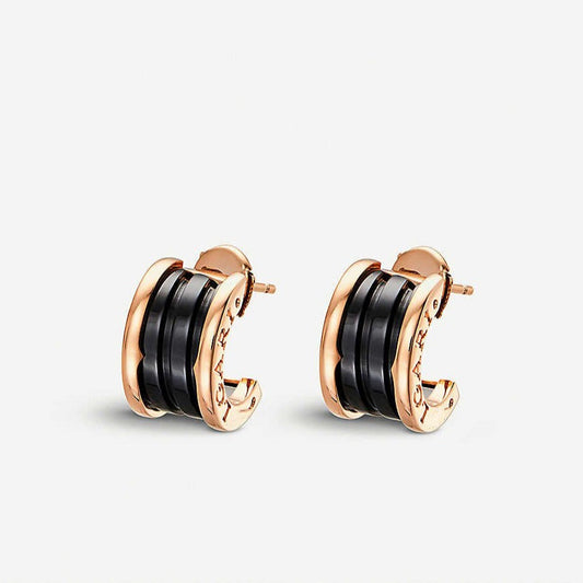 [Vellora-Opalyn]ZERO 1 PINK GOLD CERAMIC EARRINGS