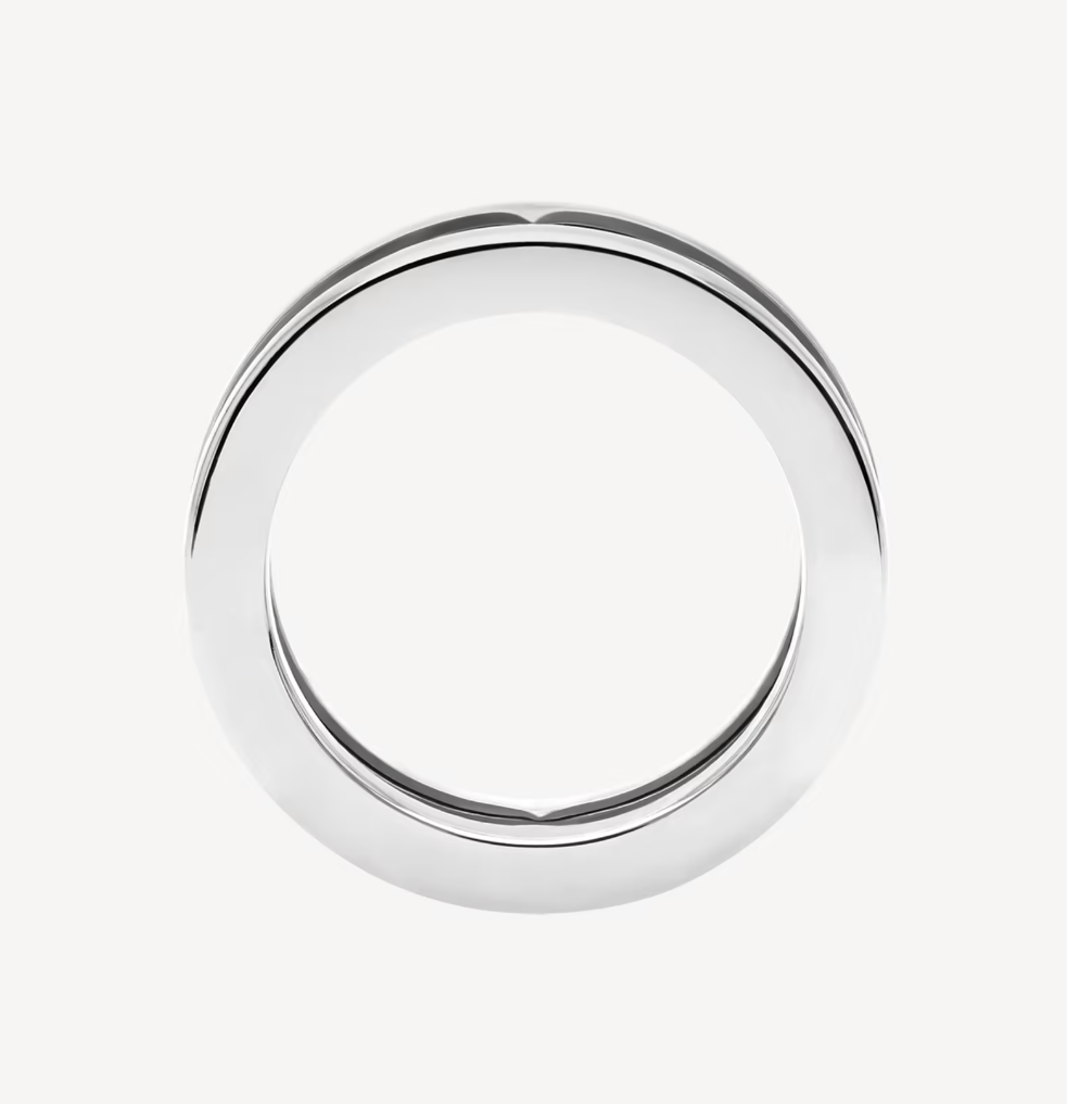 [Vellora-Opalyn]ZERO 1 ONE-BAND WITH OPENWORK LOGO SPIRAL RING