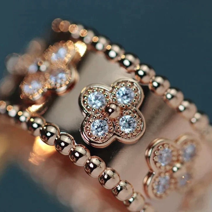[Vellora-Opalyn]CLOVER KALEIDOSCOPE RING 10MM