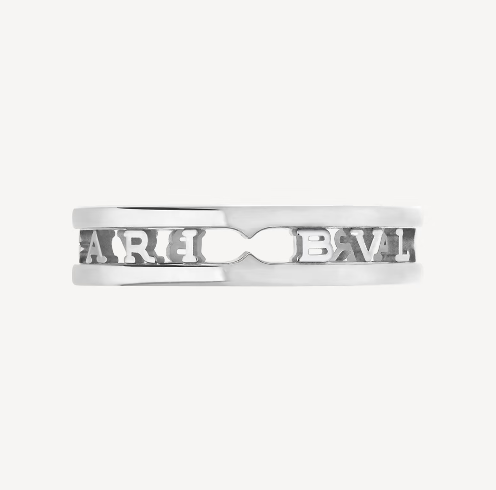 [Vellora-Opalyn]ZERO 1 ONE-BAND WITH OPENWORK LOGO SPIRAL RING