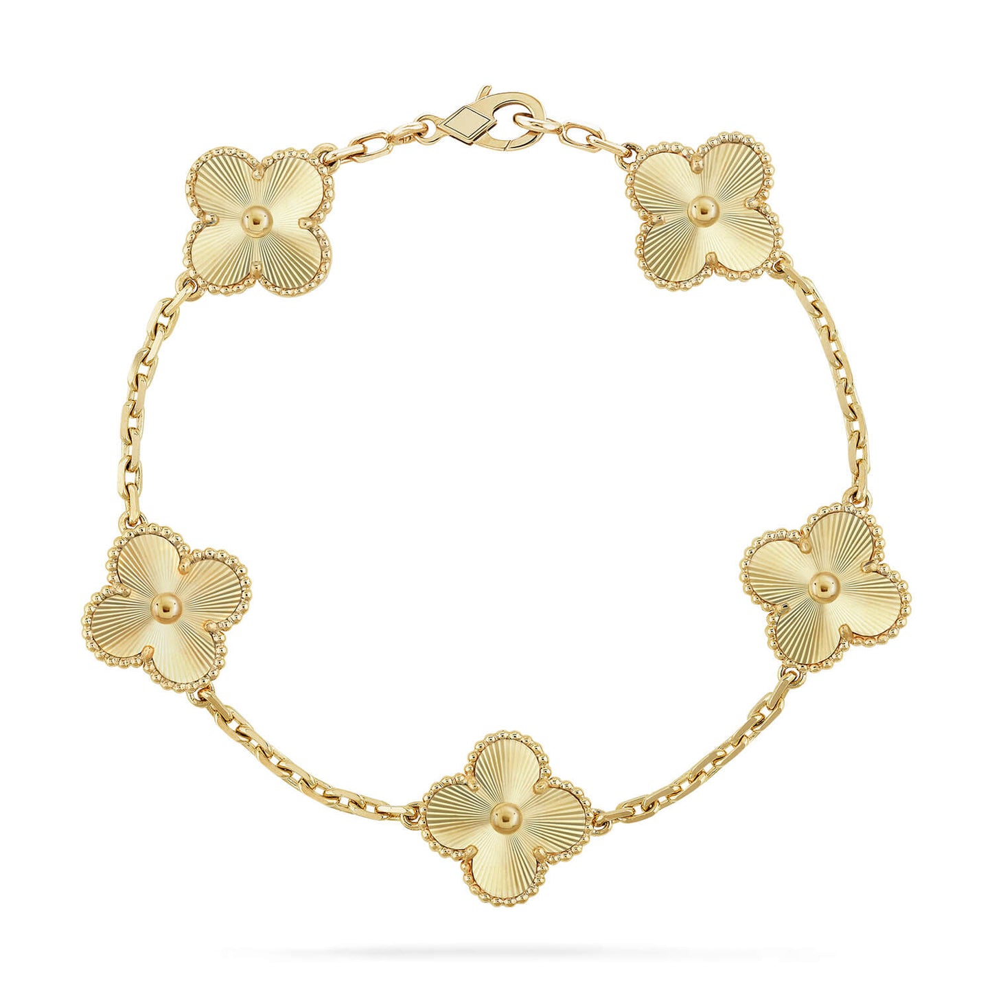 [Vellora-Opalyn]CLOVER 5 FLOWERS LASER BRACELET