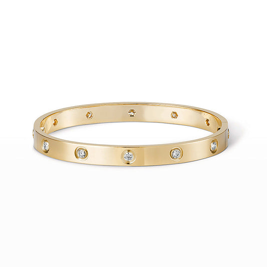 [Vellora-Opalyn]LOVE BRACELET 6.1MM 10 DIAMONDS