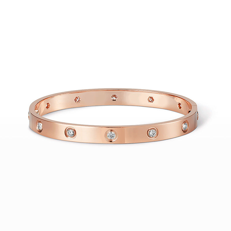 [Vellora-Opalyn]LOVE BRACELET 6.1MM 10 DIAMONDS