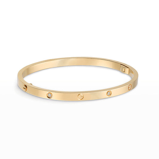 [Vellora-Opalyn]LOVE BRACELET 3.65MM 6 DIAMONDS