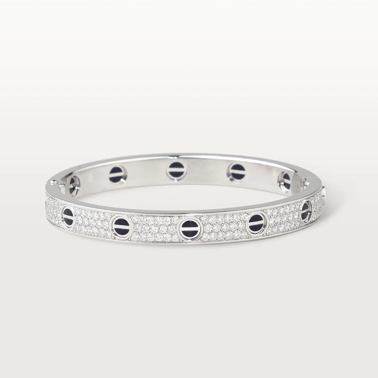 [Vellora-Opalyn]LOVE BRACELET 6.1MM DIAMOND-PAVED CERAMIC
