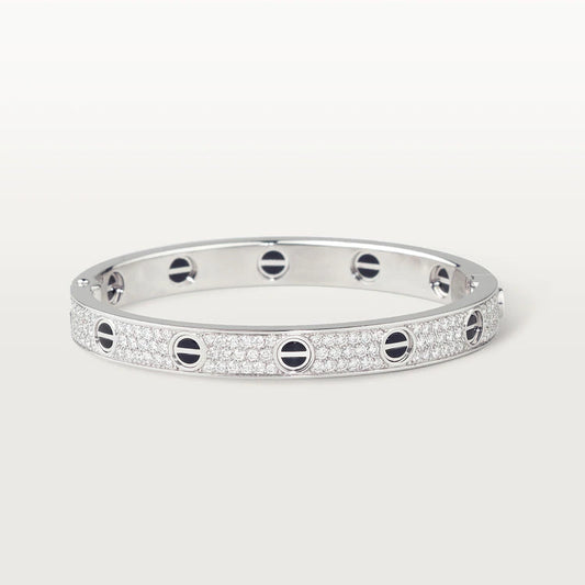 [Vellora-Opalyn]LOVE BRACELET 6.1MM DIAMOND-PAVED CERAMIC