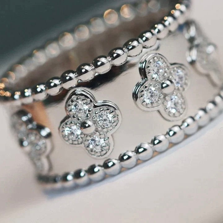 [Vellora-Opalyn]CLOVER KALEIDOSCOPE RING 10MM