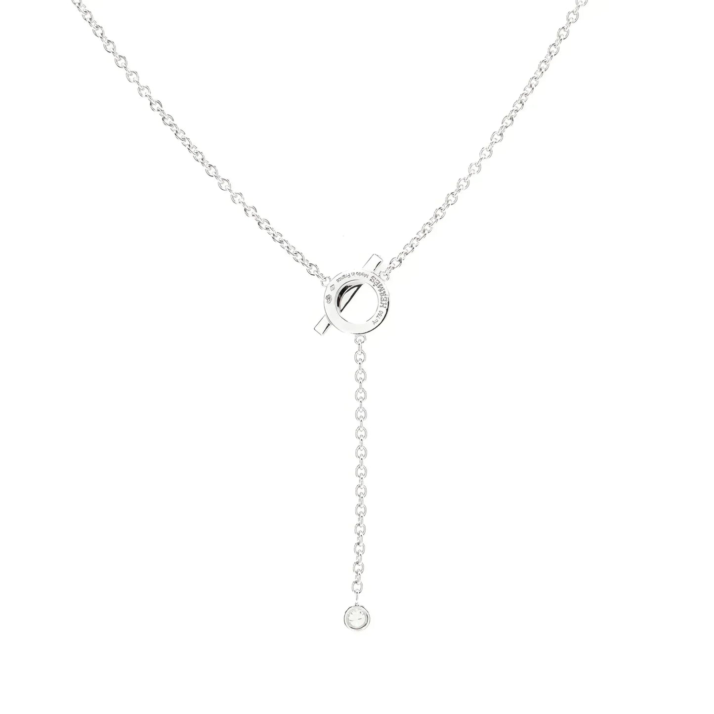 [Vellora-Opalyn]FINESSE SILVER DIAMOND NECKLACE