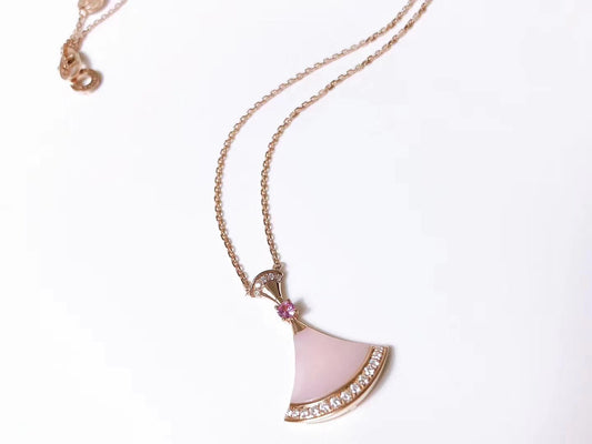 [Vellora-Opalyn]DREAM NECKLACE PINK MOP DIAMOND