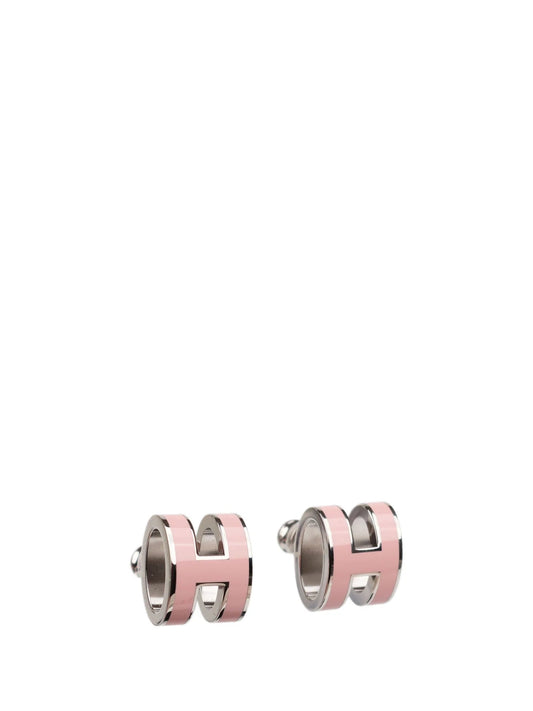 [Vellora-Opalyn]MINI POP H SILVER EARRINGS PINK