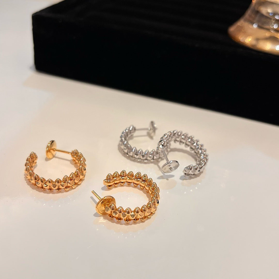 [Vellora-Opalyn]CLASH SMALL HOOP EARRINGS