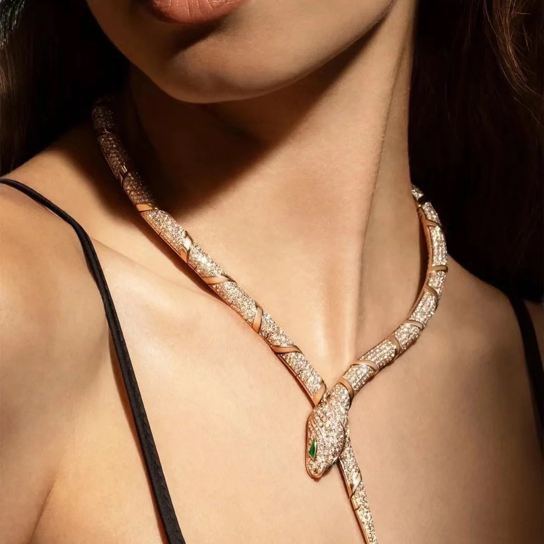 [Luxe jewelry]HAUTE COUTURE GOLD SERPENTI NECKLACE