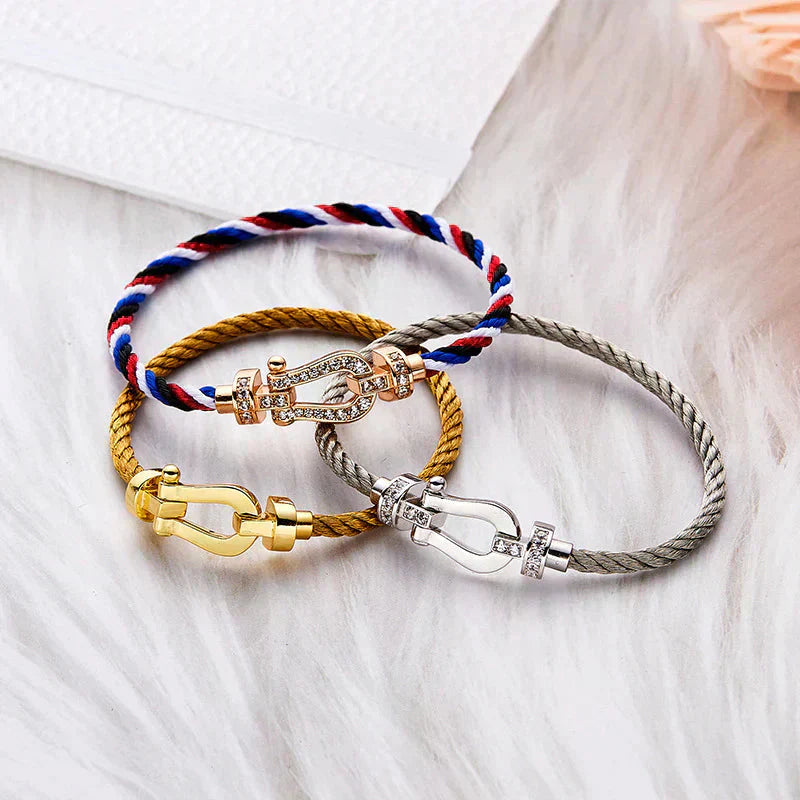 [Vellora-Opalyn]FORCE LARGE HORSESHOE NO DIAMOND BRACELET GOLD