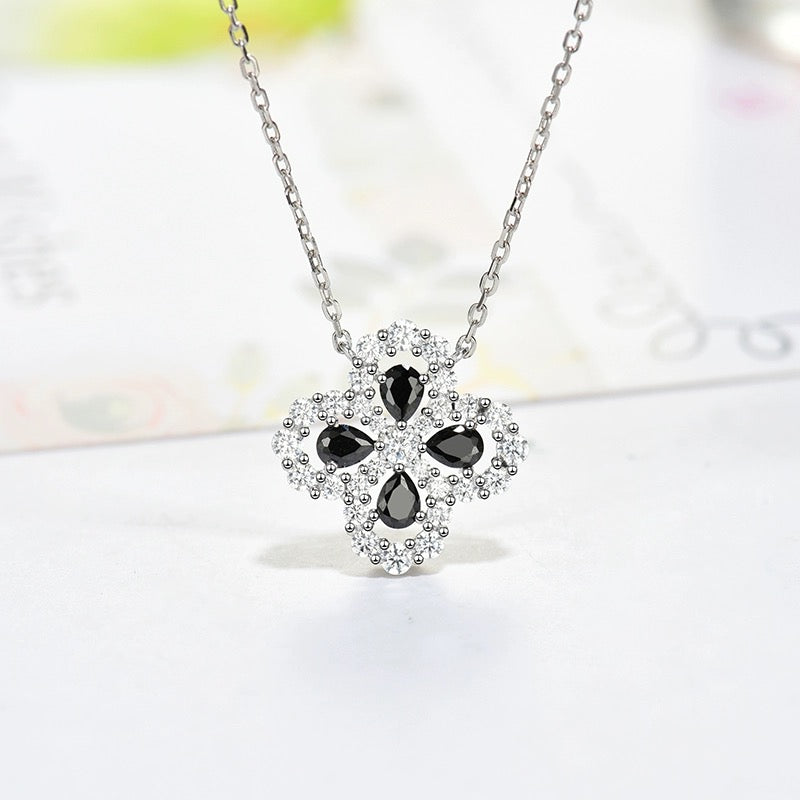 [Vellora-Opalyn]LOOP NECKLACE FULL MOTIF DIAMOND 16MM MULTIPLE COLORS