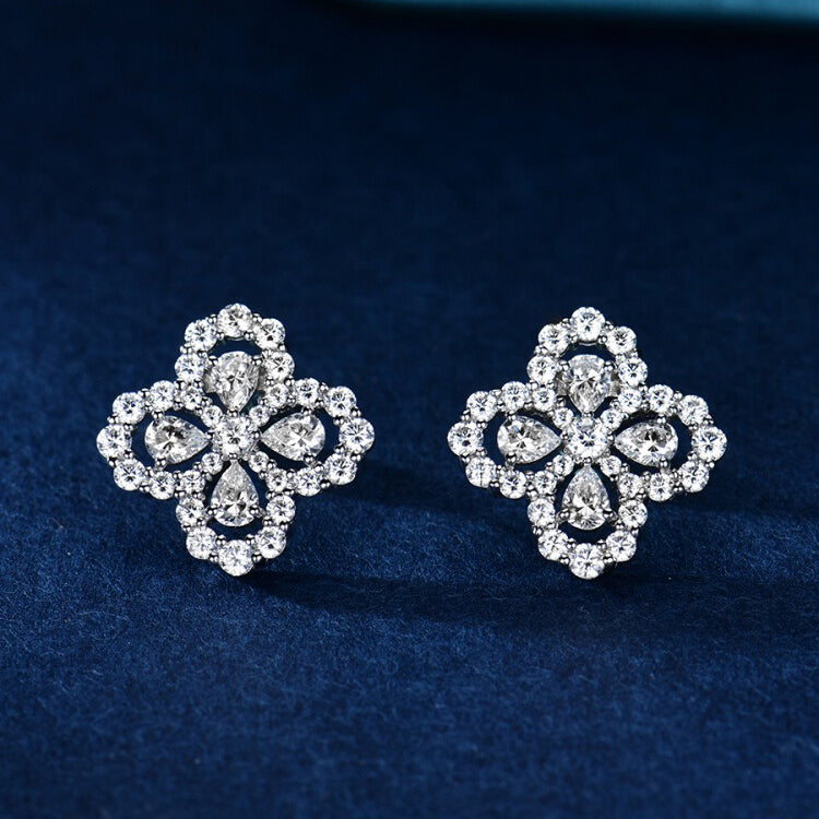 [Vellora-Opalyn]LOOP EARRINGS FULL MOTIF DIAMOND 16MM