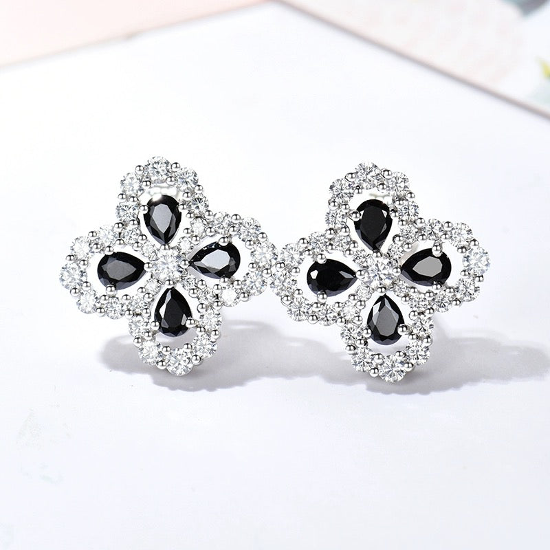 [Vellora-Opalyn]LOOP EARRINGS FULL MOTIF DIAMOND 16MM