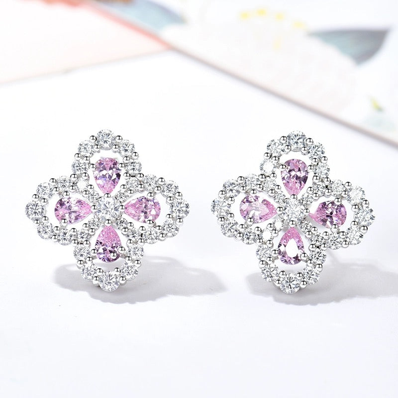 [Vellora-Opalyn]LOOP EARRINGS FULL MOTIF DIAMOND 16MM