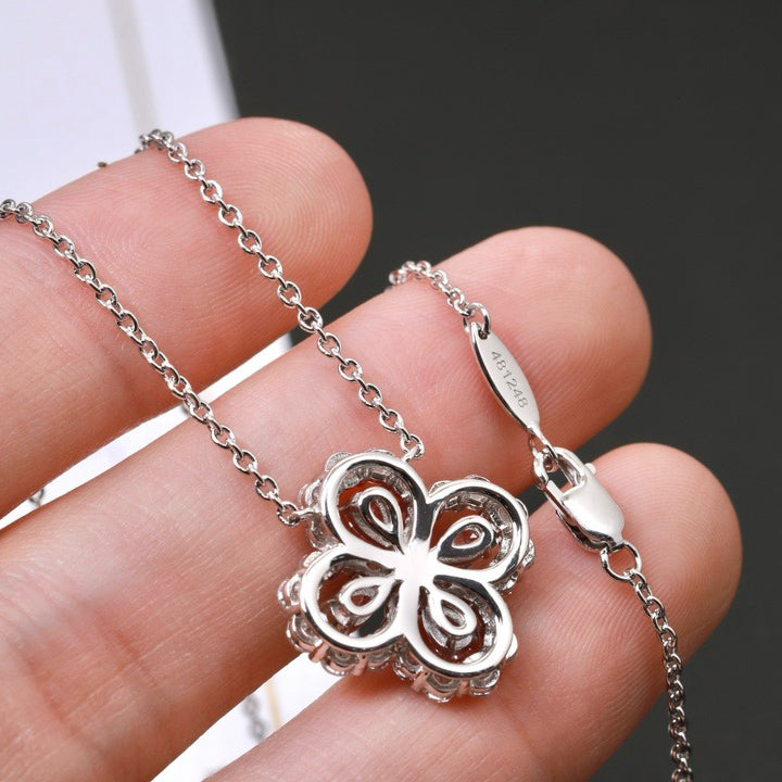 [Vellora-Opalyn]LOOP NECKLACE FULL MOTIF DIAMOND 16MM MULTIPLE COLORS