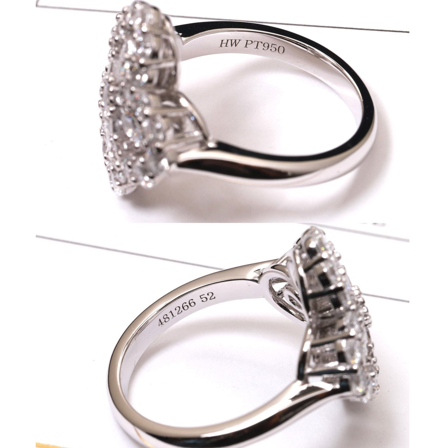 [Vellora-Opalyn]LOOP RING FULL MOTIF DIAMOND 16MM SILVE