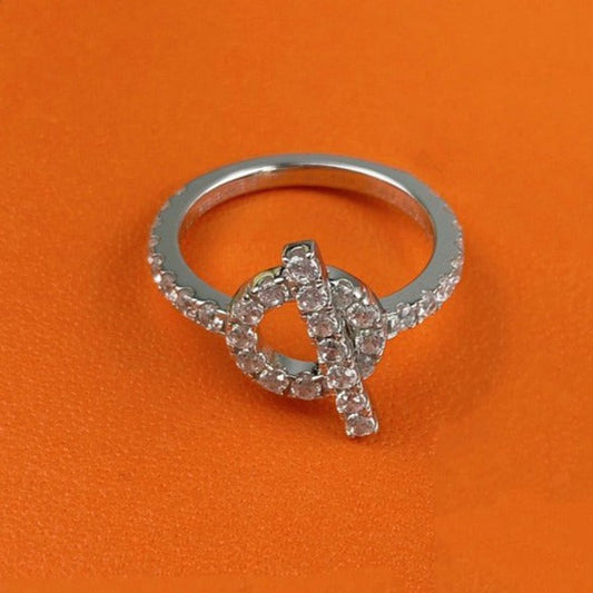 [Vellora-Opalyn]ECHAPPEE RING SILVER DIAMOND