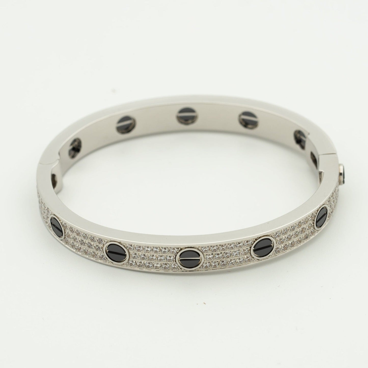 [Vellora-Opalyn]LOVE BRACELET 6.1MM DIAMOND-PAVED CERAMIC