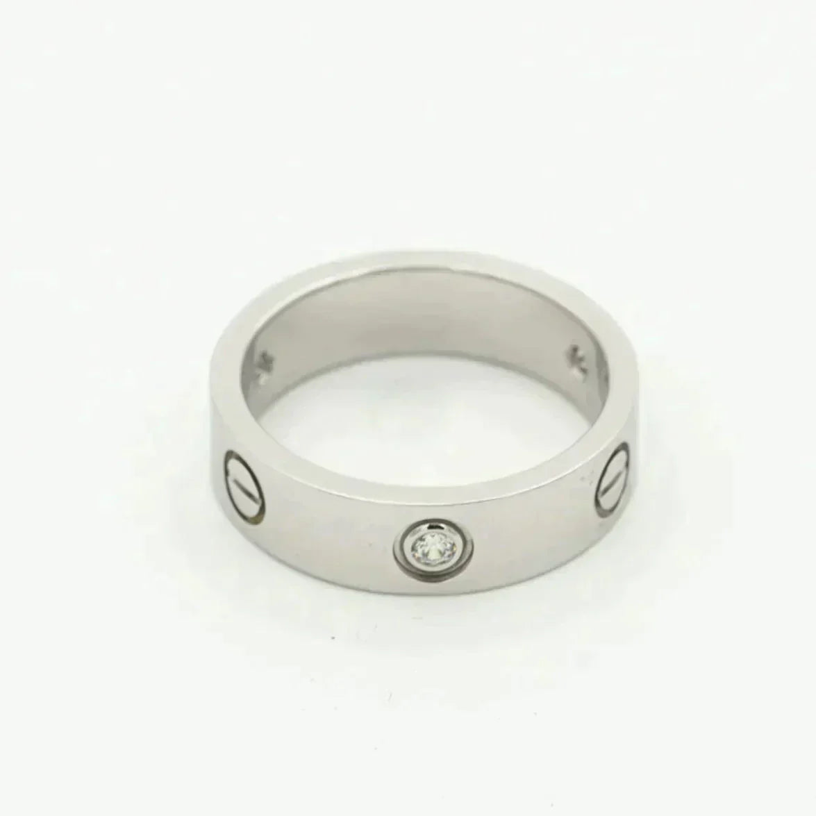 [Vellora-Opalyn]LOVE RING 5.5MM 3 DIAMONDS SILVER