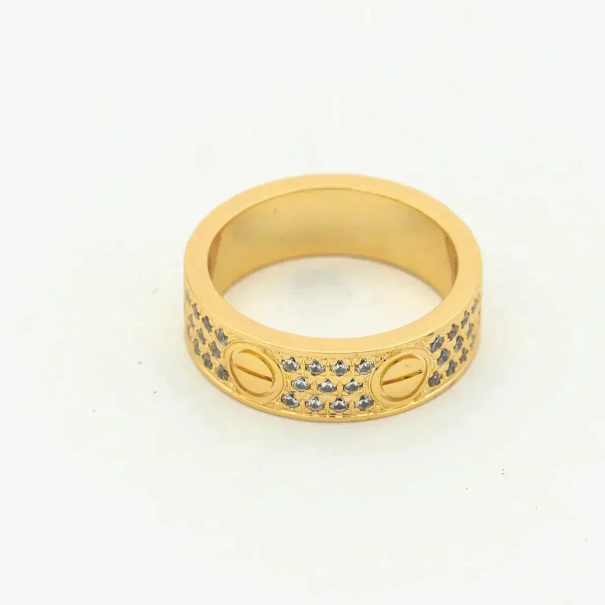 [Vellora-Opalyn]LOVE RING 5.5MM DIAMONDS PAVED