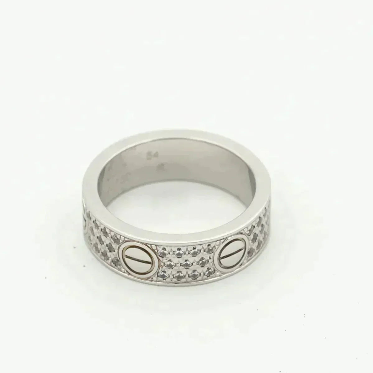 [Vellora-Opalyn]LOVE RING 5.5MM DIAMONDS PAVED