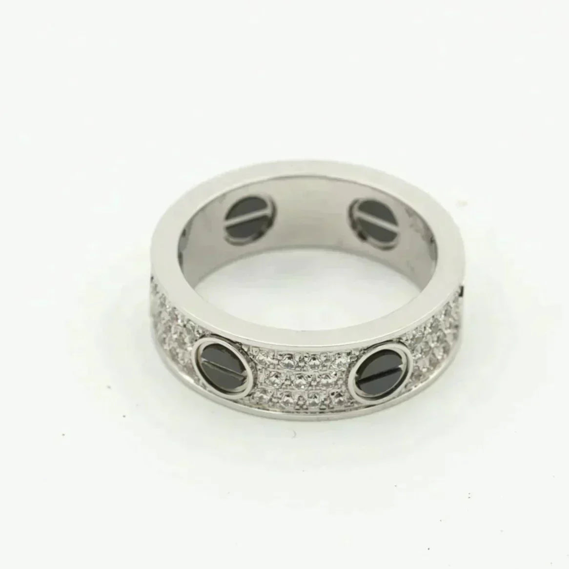 [Vellora-Opalyn]LOVE RING 5.5MM DIAMONDS PAVED CERAMIC