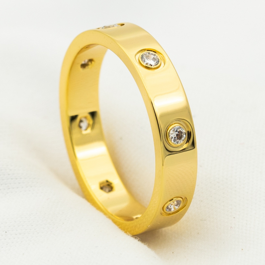 [Vellora-Opalyn]LOVE RING 3.6MM 8 DIAMONDS