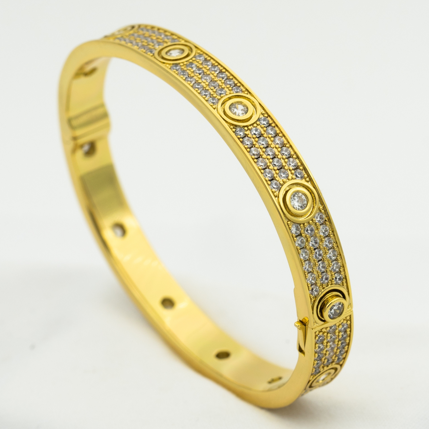 [Vellora-Opalyn]LOVE BRACELET 6.1MM DIAMOND-PAVED 10 BIG DIAMONDS