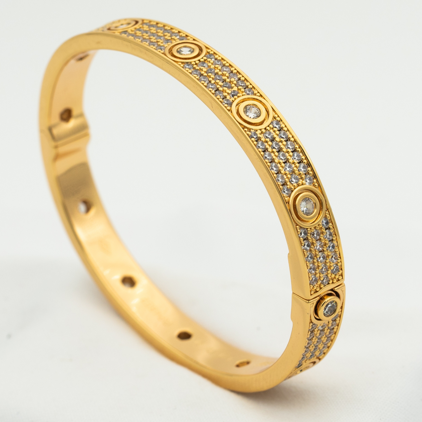 [Vellora-Opalyn]LOVE BRACELET 6.1MM DIAMOND-PAVED 10 BIG DIAMONDS