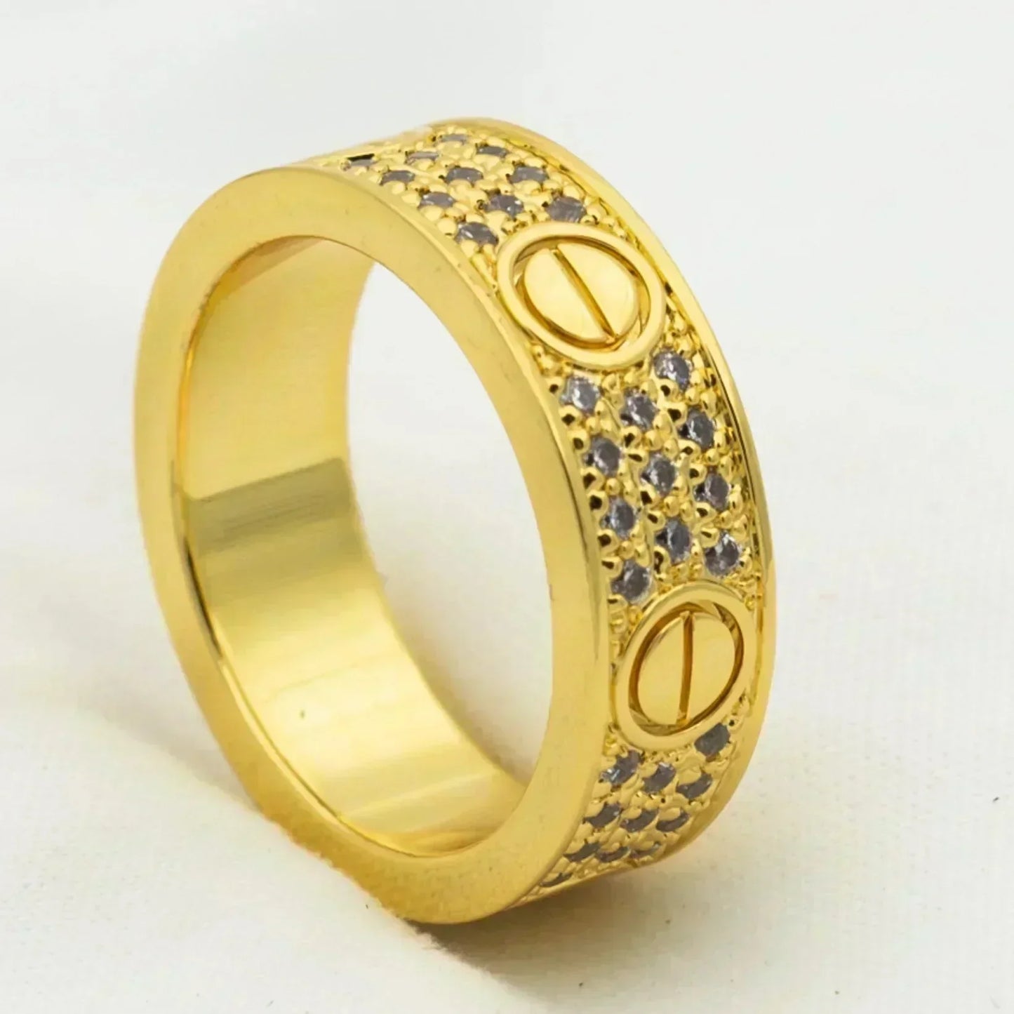 [Vellora-Opalyn]LOVE RING 5.5MM DIAMONDS PAVED