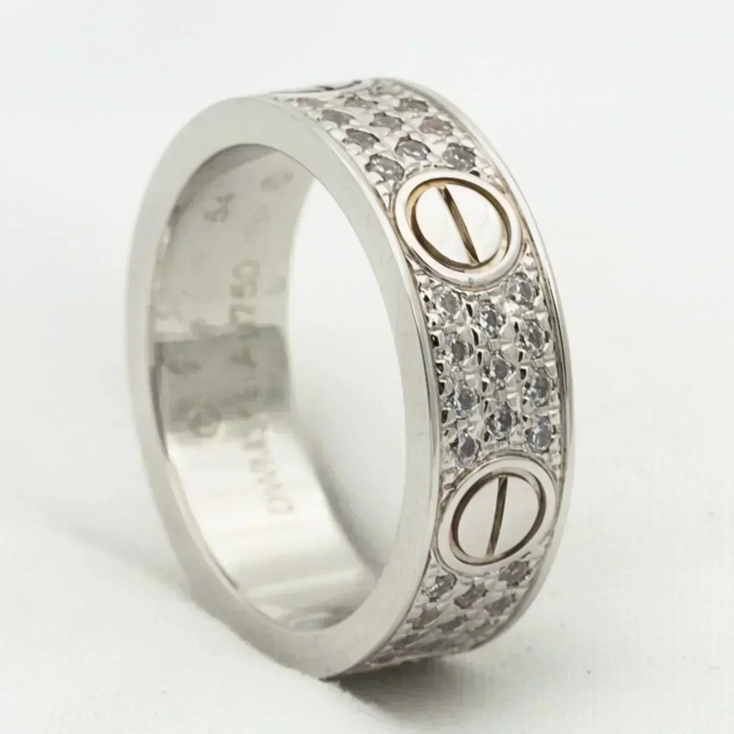 [Vellora-Opalyn]LOVE RING 5.5MM DIAMONDS PAVED