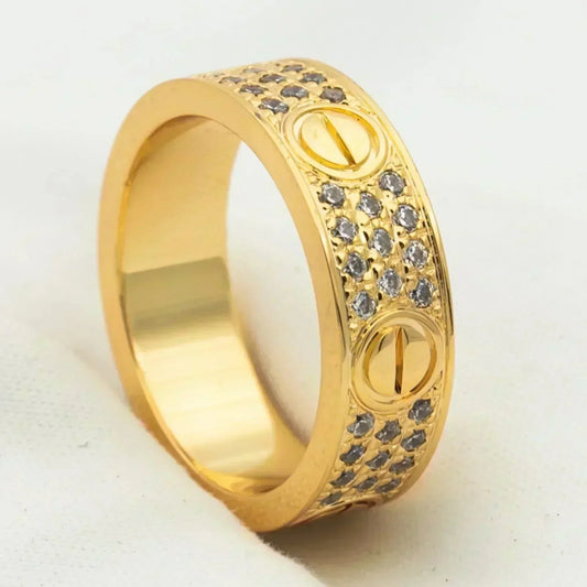[Vellora-Opalyn]LOVE RING 5.5MM DIAMONDS PAVED