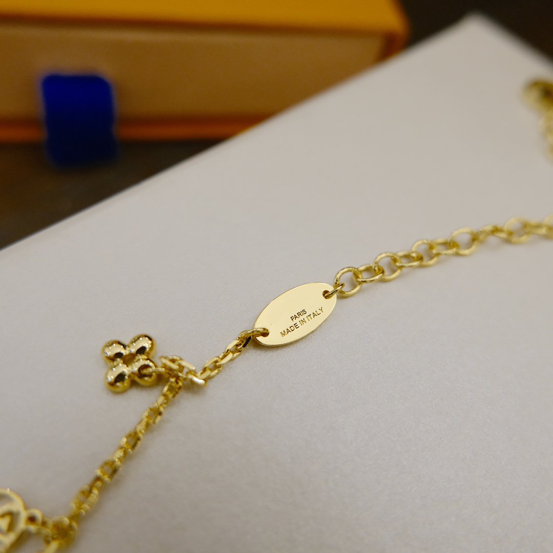 [Vellora-Opalyn]BLOOMING SUPPLE NECKLACE BRASS