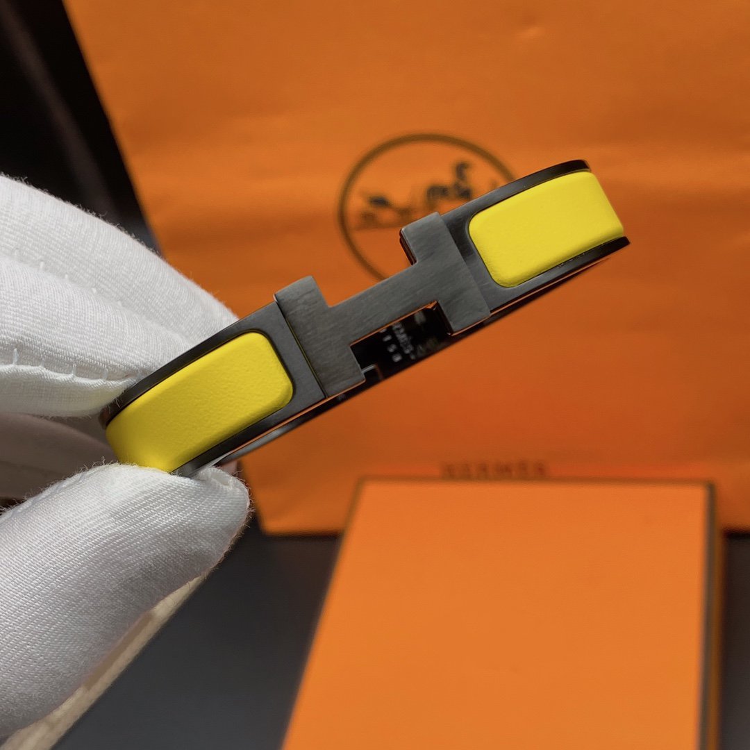 [Vellora-Opalyn]CLIC HM SO BLACK YELLOW BRACELET