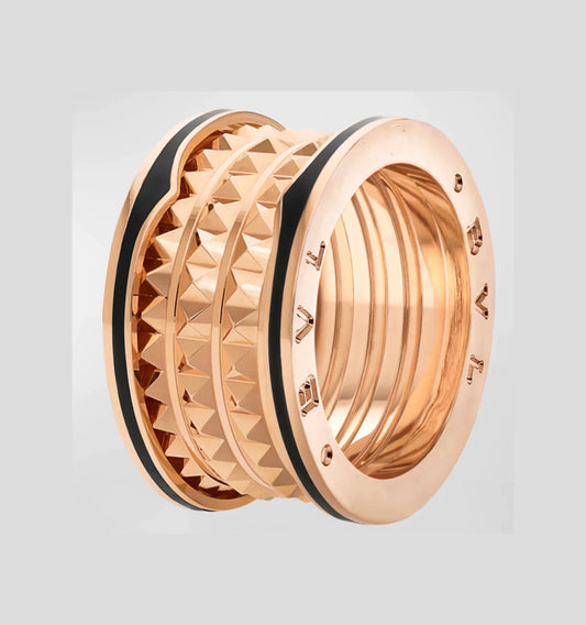[Vellora-Opalyn]ZERO 1 ROCK BLACK CERAMIC PINK GOLD LARGE MODEL