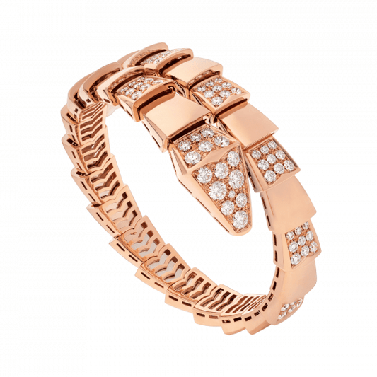 [Vellora-Opalyn]SERPENTI WIDE BRACELET PINK GOLD DIAMOND