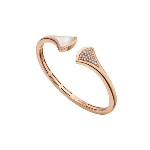 [Vellora-Opalyn]DREAM BRACELET OPEN PINK GOLD MOP DIAMOND