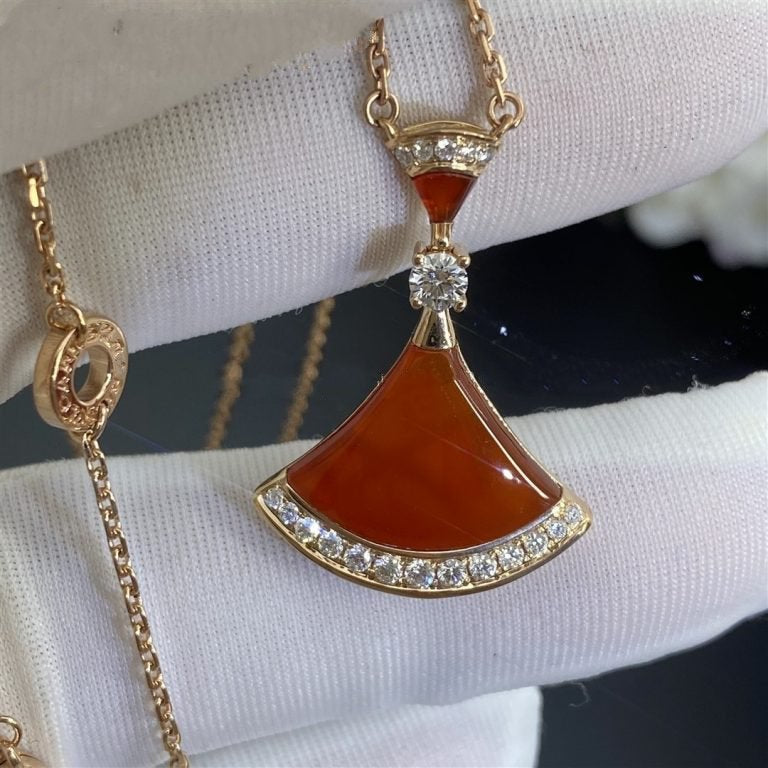 [Vellora-Opalyn]DREAM NECKLACE CARNELIAN DIAMOND