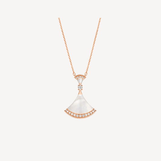 [Vellora-Opalyn]DREAM NECKLACE MOP PINK GOLD DIAMOND
