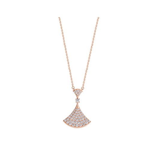 [Vellora-Opalyn]DREAM NECKLACE PINK GOLD FULL DIAMOND