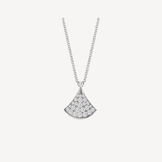 [Vellora-Opalyn]DREAM NECKLACE SILVER DIAMOND